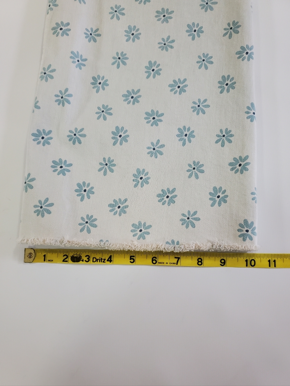 🟢7653 * Zara Marine Straight Leg Floral Daisy Print Jeans Light Wash Size 2 - Picture 12 of 12